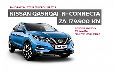 Nissan Qashqai N-Connecta sa 140 KS za 179.900kn